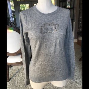 NWT BYU Swarovski crystal merino sweater